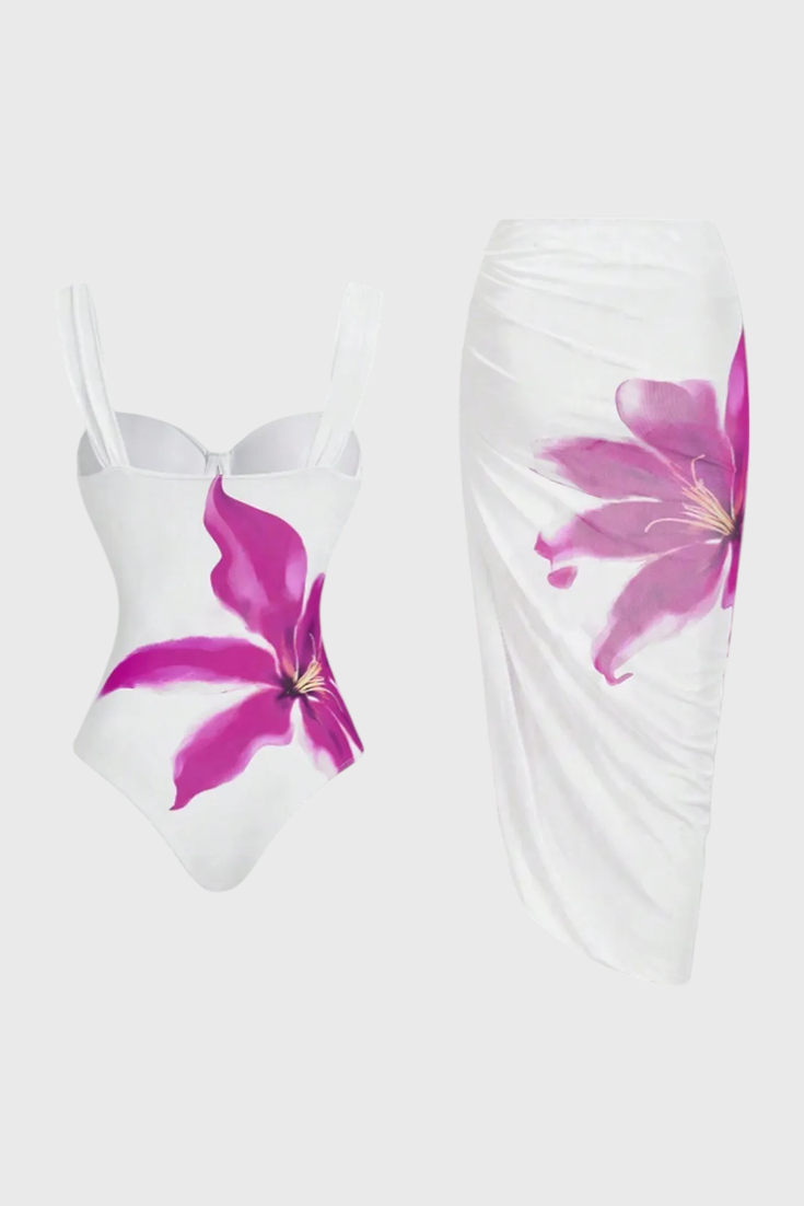 Sarah Conjunto de Baño de Dos Piezas Floral