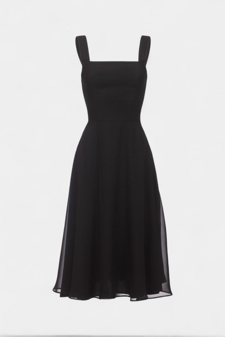 Mary Vestido Midi A-Line Sin Mangas