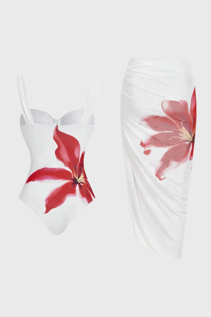 Sarah Conjunto de Baño de Dos Piezas Floral