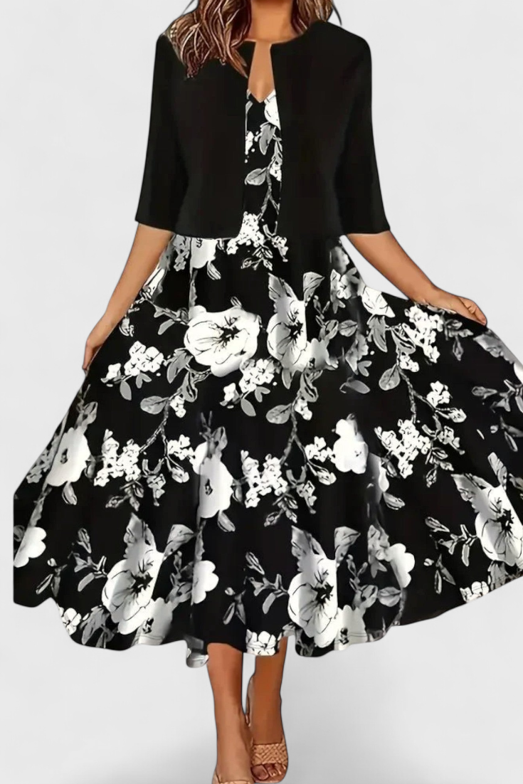 Estrella Conjunto de Vestido Blazer Midi