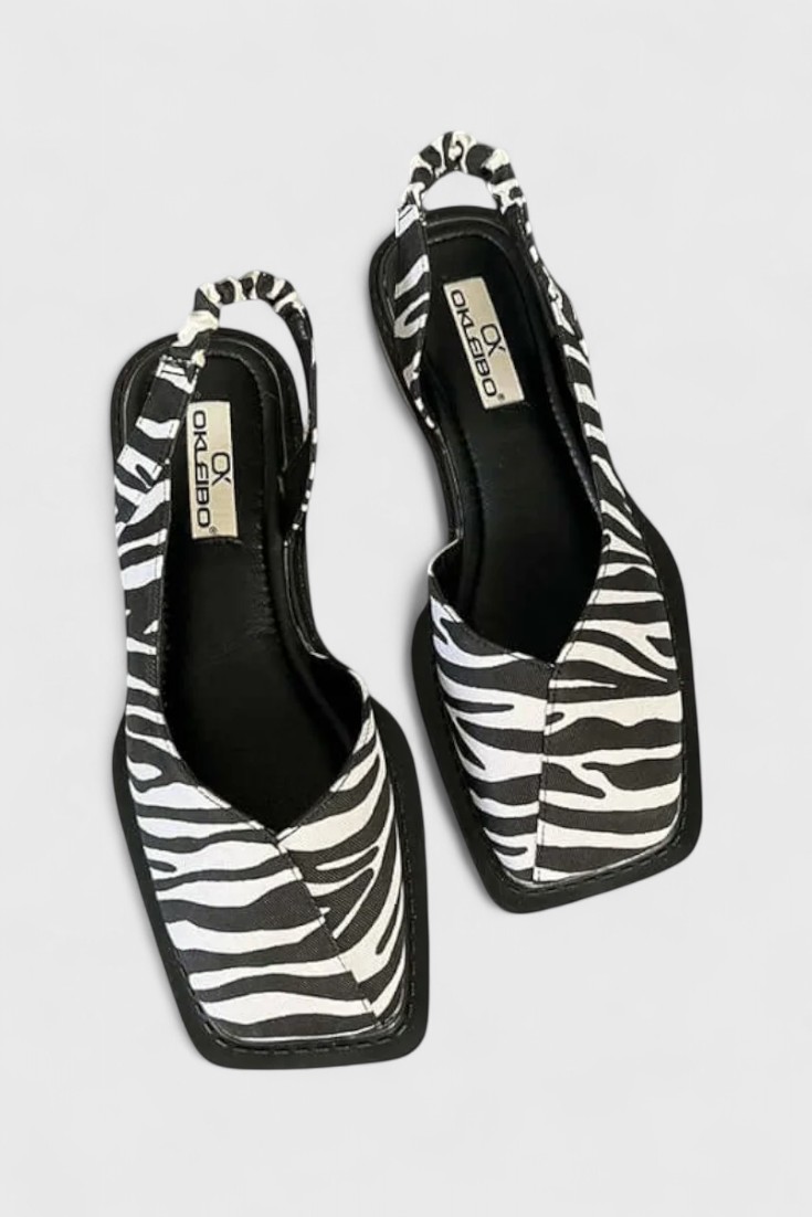 Cora Zapatillas Acolchadas de Punta Cuadrada