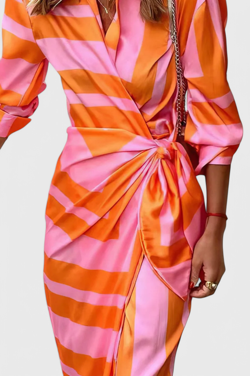 Elodie Vestido Envolvente Impreso