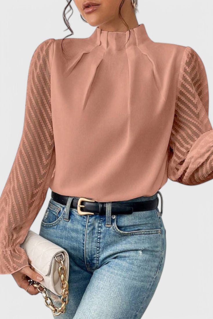 Helga Blusa de Manga Larga Náutica