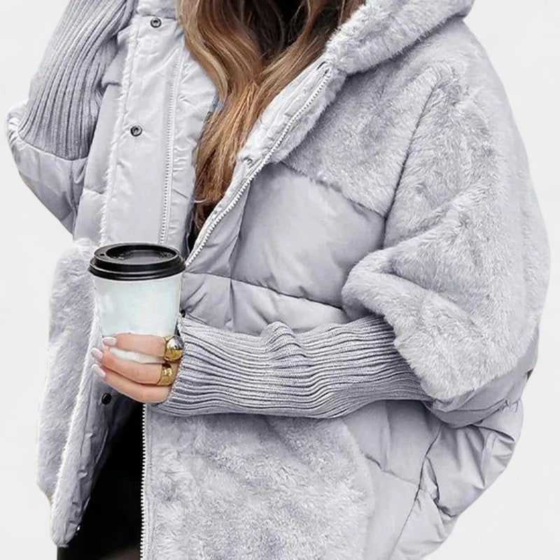 Domilia Chaqueta Acolchada Cálida con Capucha