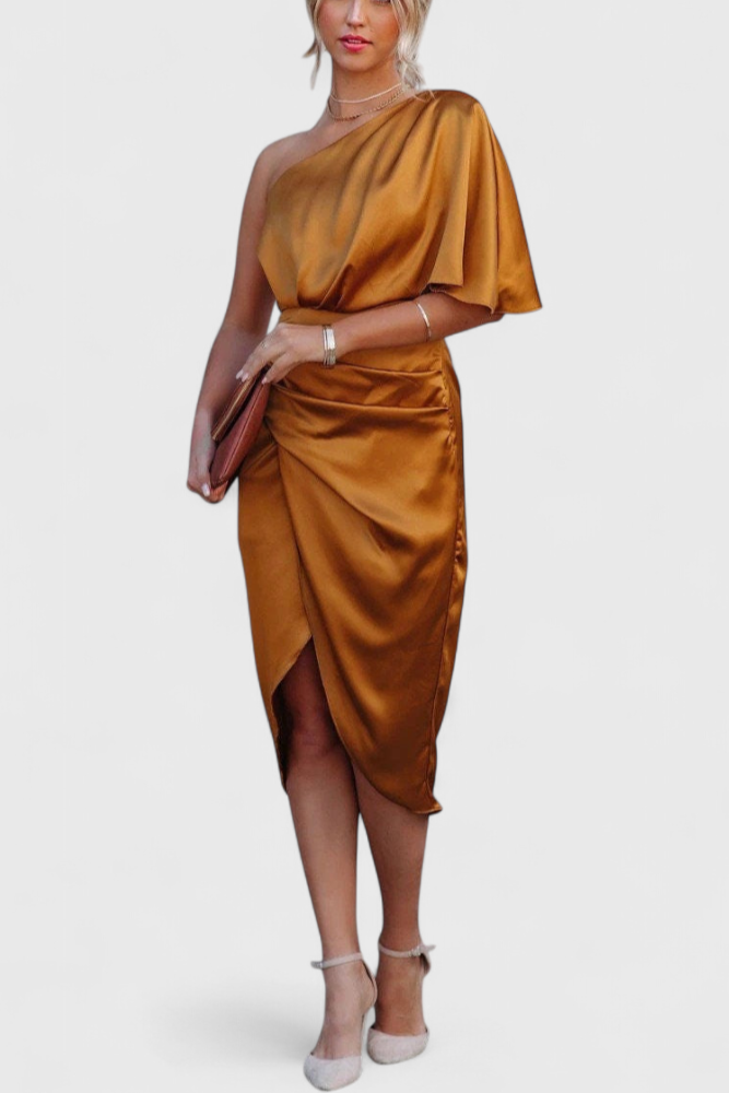 Anais Vestido Fluido con Silueta Elegante y Atemporal