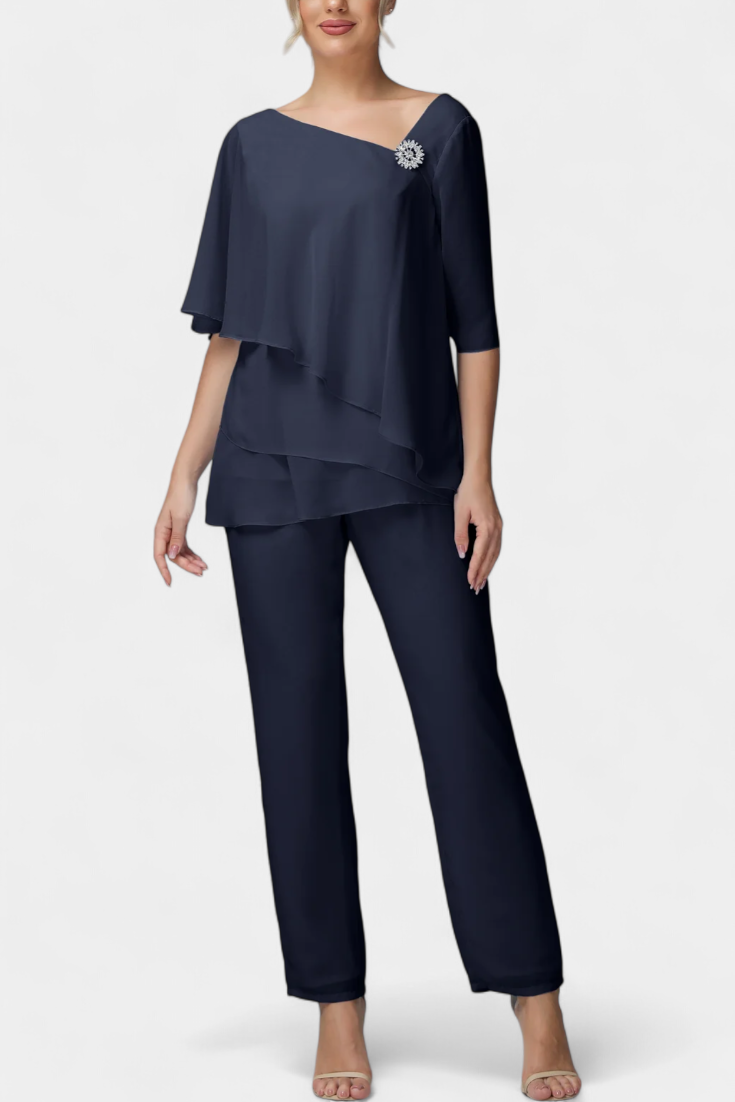 Dinah Conjunto de Dos Piezas con Silueta Femenina sin Esfuerzo