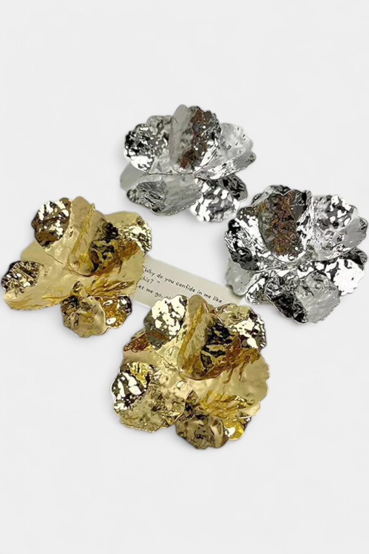 Pendientes Brillantes en Forma de Flor