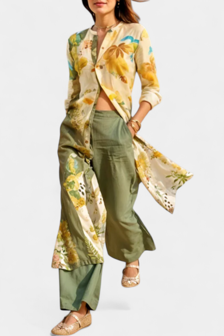 Melvina Conjunto Coordinado de Lino con Estilo Atemporal