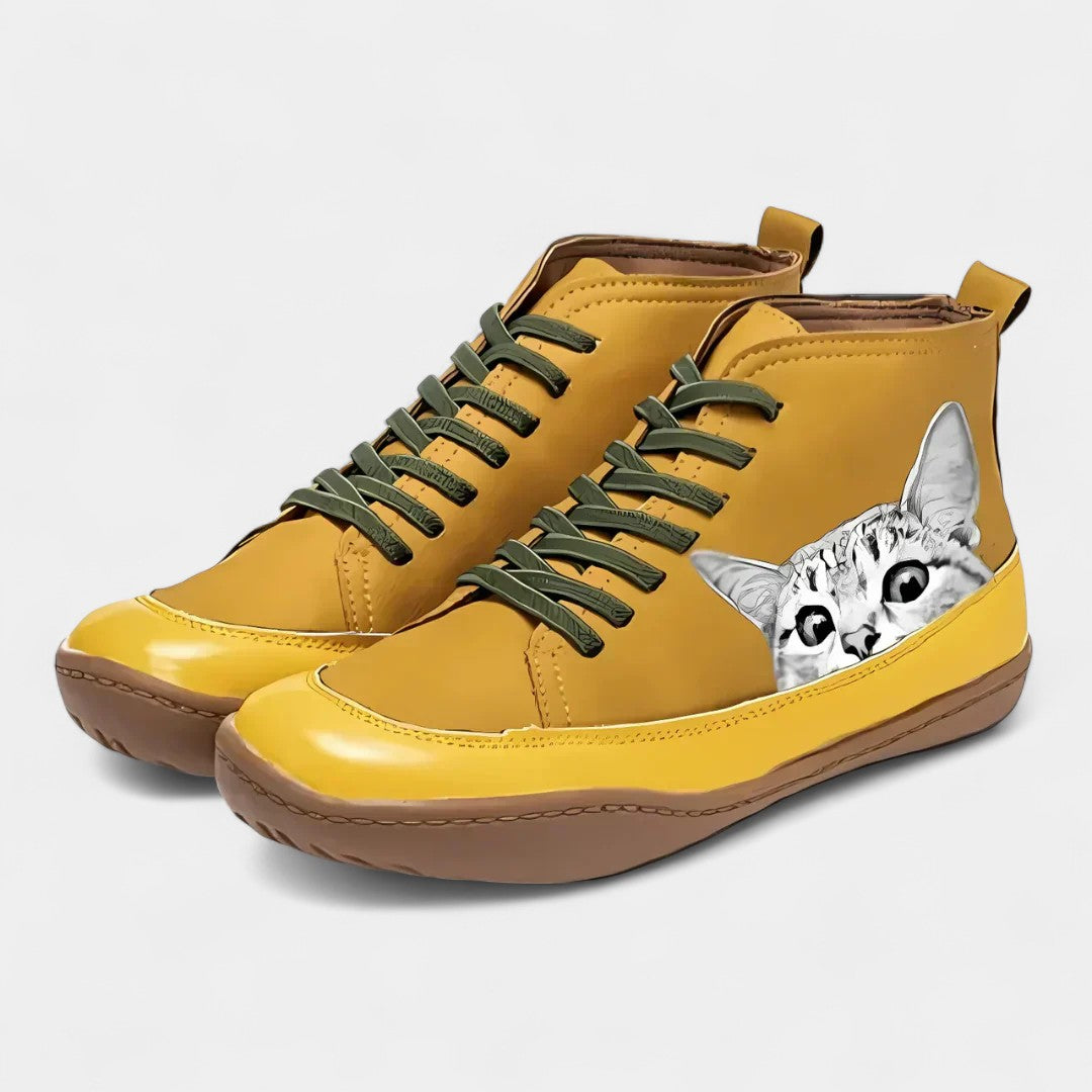 Isabelle Botas de Cuero para Amantes de los Gatos