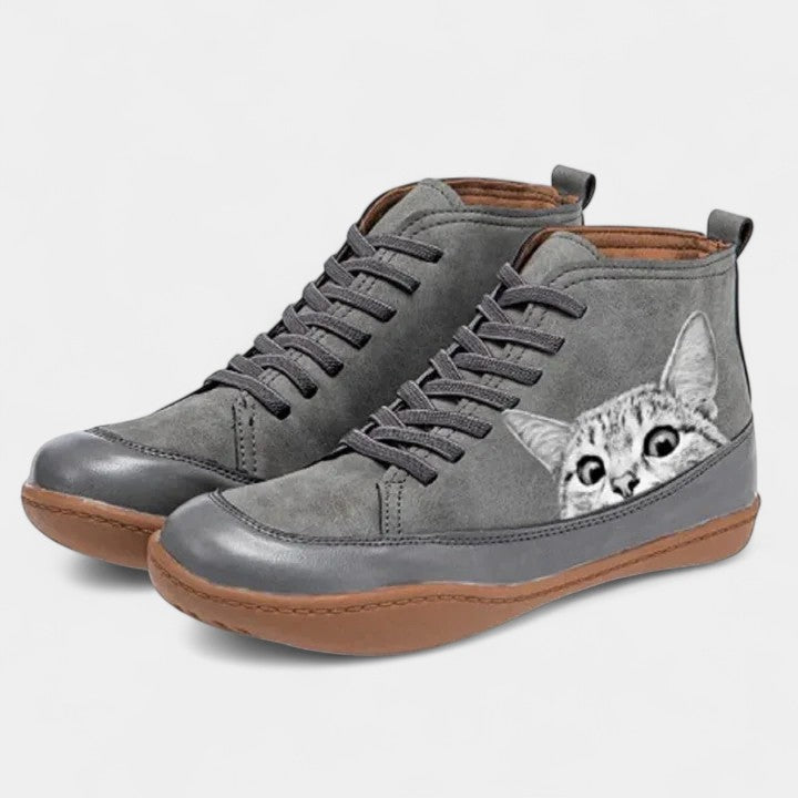 Isabelle Botas de Cuero para Amantes de los Gatos