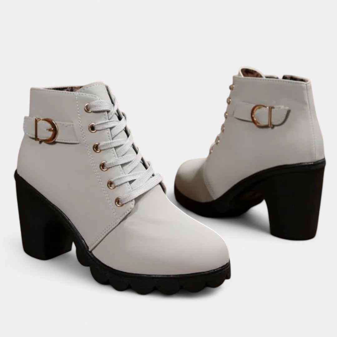 Katni Botines con Cordones y Hebilla Metálica
