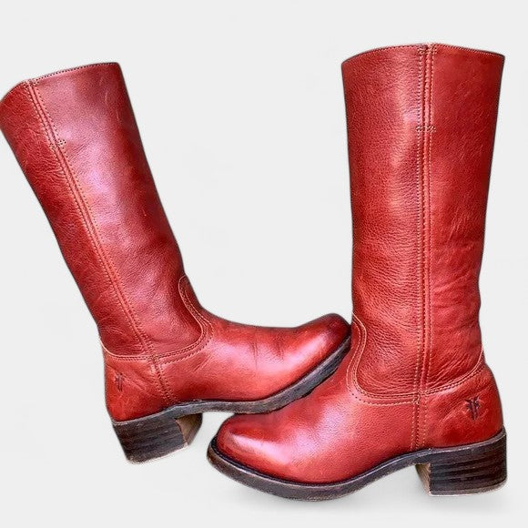 Fleur Botas de Cuero Retro