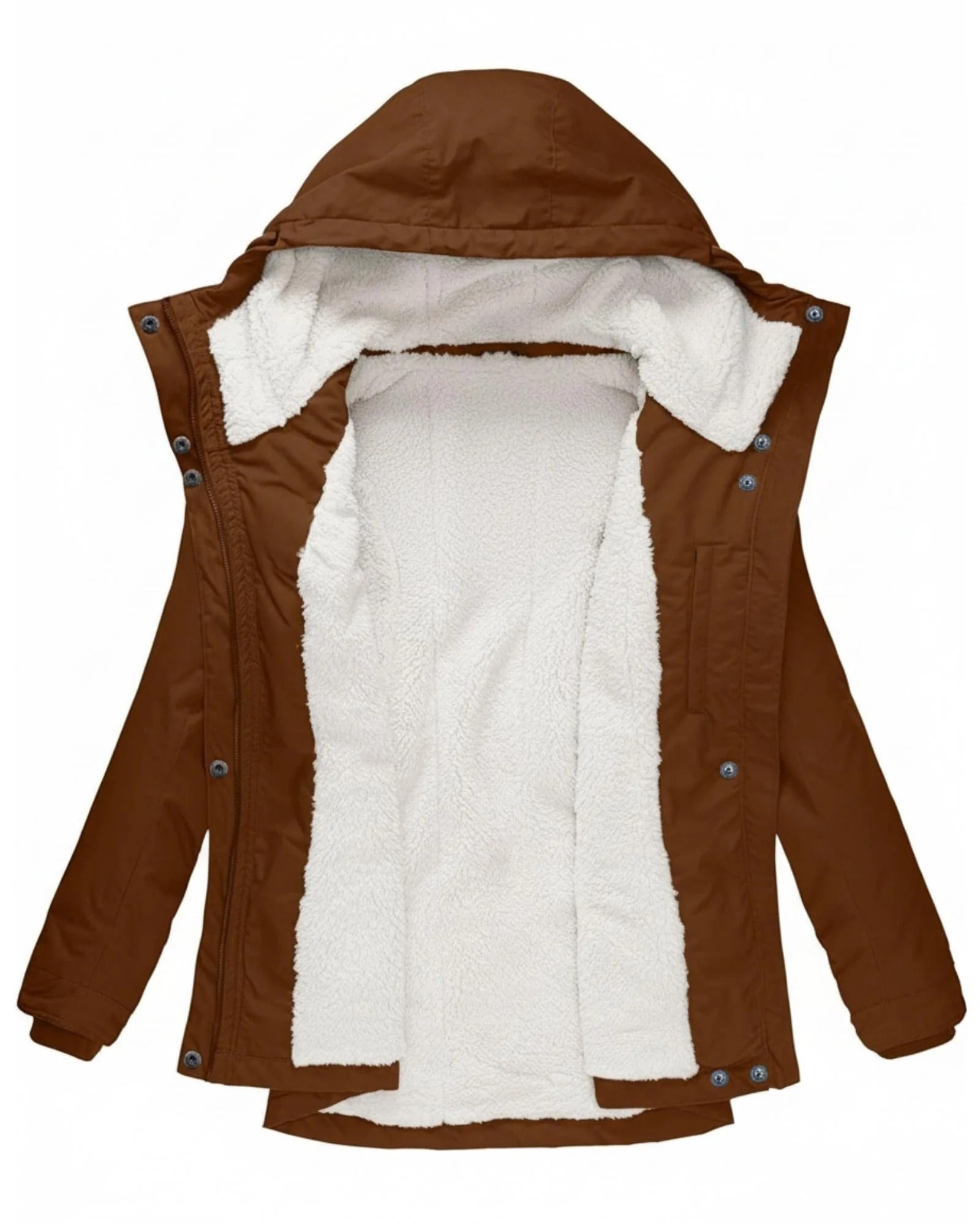 Ella Chaqueta Larga de Otoño