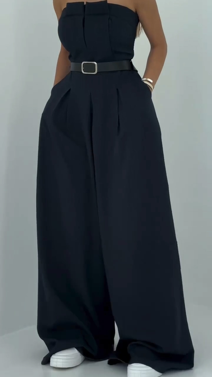 Julia Traje para Mujer - Chaqueta Oversize + Mono Bustier