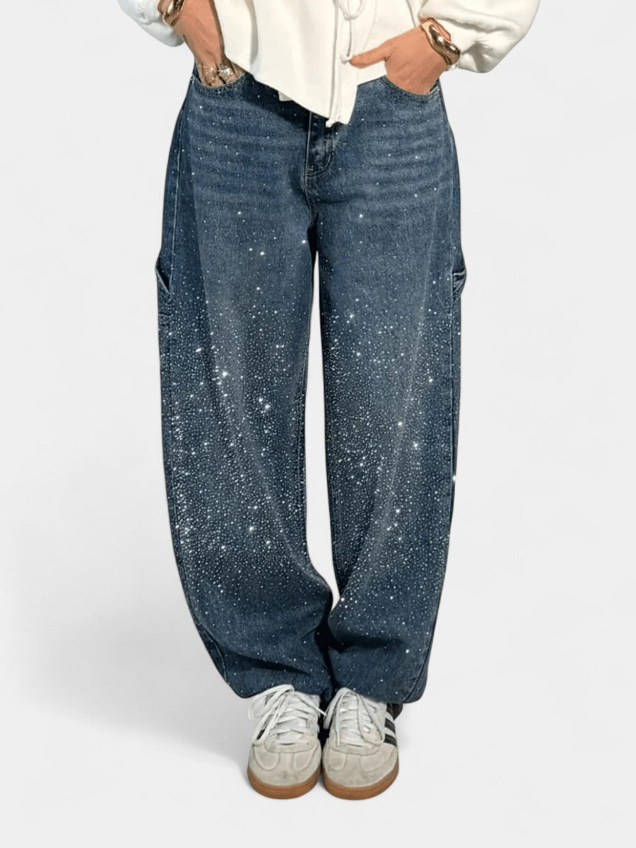 Julia Jeans Carpenter Balloon con Brillos
