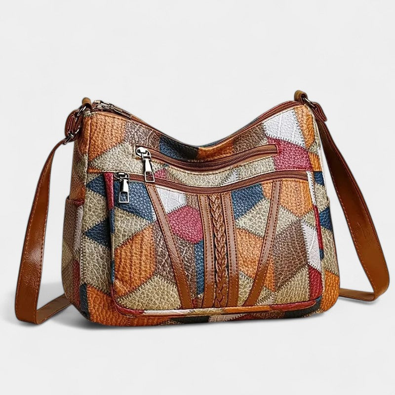 Pepi Bolsa de Mano de Piel Estilo Mosaico