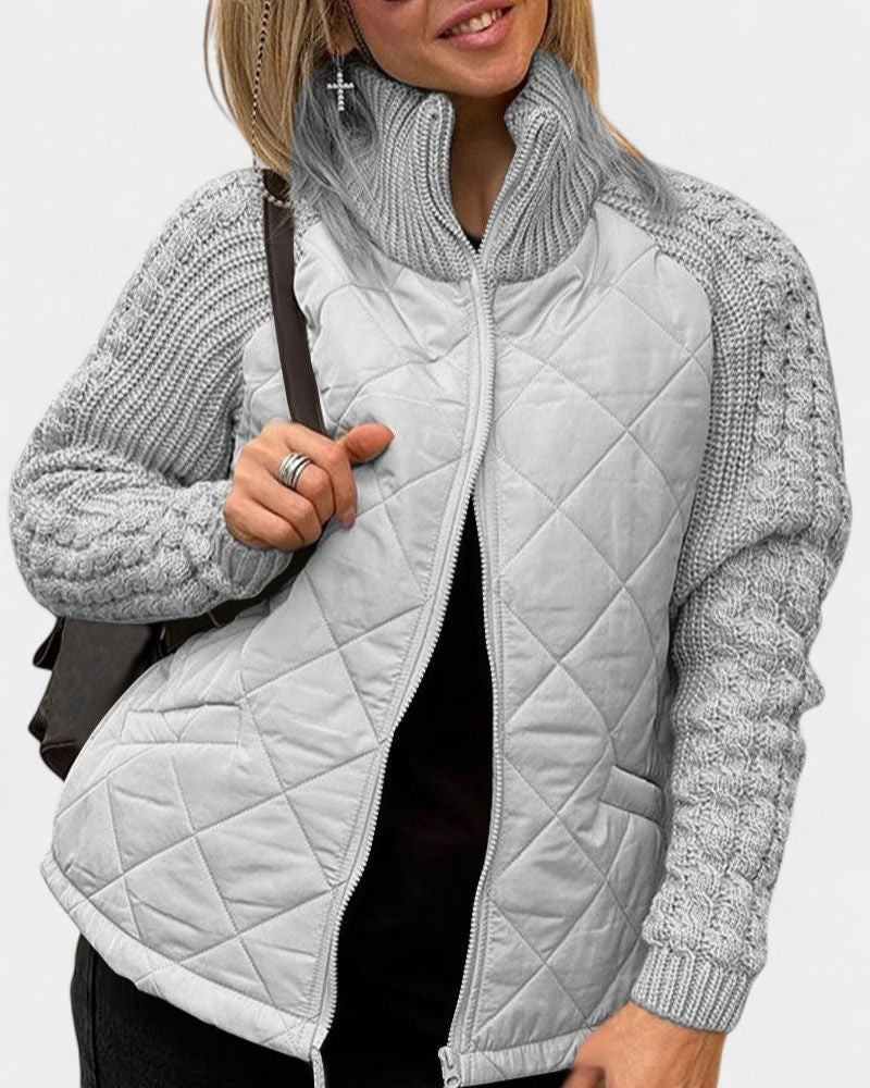 Victoria Chaqueta Casual de Polar Tejido