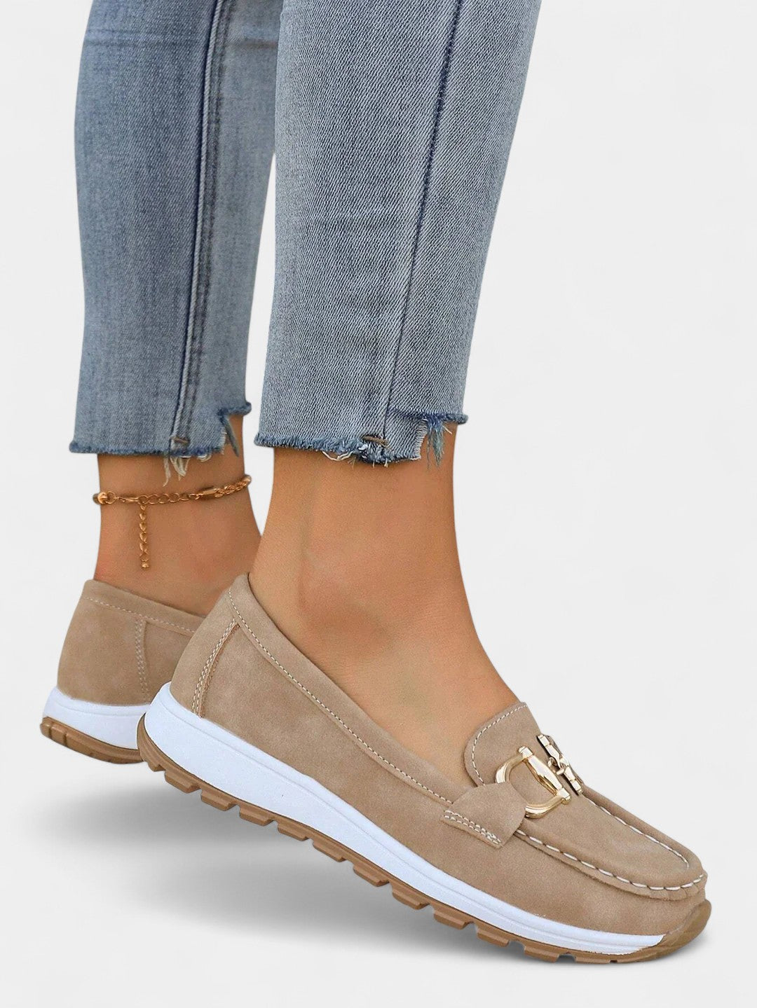 Ellie Mocasines Planos con Hebilla