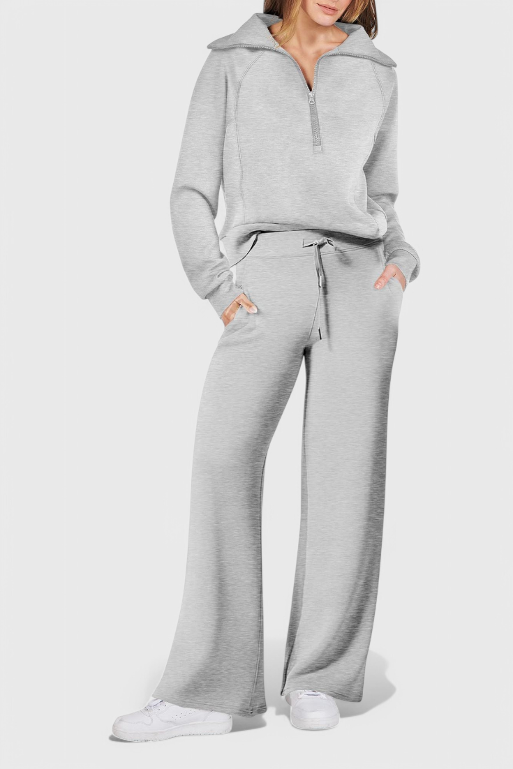 Berken Conjunto de Lounge de Dos Piezas de Manga Larga